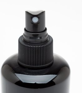Bouteille en verre violet foncé de luxe, écologique, avec bouchon à vis et pulvérisateur, finition givrée, tailles 30ml/50ml/100ml, impression sérigraphiée - Product Image 4