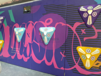Máquina de juego de pared de reacción rápida Parque interactivo de trampolín con juego interactivo de reacción rápida de pared