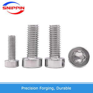 304 thép không gỉ <span class=keywords><strong>Hex</strong></span> ổ cắm Torx đầu vít M3 * 8mm sáu Thùy An ninh đầu vít DIN7984-TX - Product Image 2