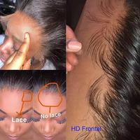 Perruques en cheveux naturels vietnamiens bruts avec dentelle HD suisse, perruque frontale en dentelle de cheveux humains vierges avec cuticules alignées, sans colle, perruque frontale complète 360 HD