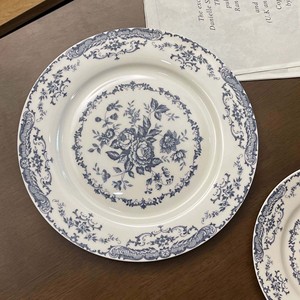French Retro Rose Flower <b>Ceramic</b> <b>Plate</b>-Pure White Western Dinner Afternoon Tea Snack <b>Plate</b> for Weddings Parties Dessert <b>Plate</b> - Product Image 1
