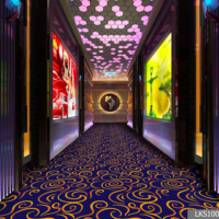 Moquette de salle de banquet d'hôtel 5 étoiles, moquette de luxe mur à mur, moquette de chambre d'hôtel