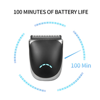 Nouveauté : tondeuse électrique pour cheveux et barbe, taille mini, aspect attrayant, plusieurs peignes à pointes fourchues, lumière LED, lavable