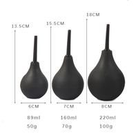 Irrigateur vaginal en silicone en forme de poire, pour lavement anal, jouet sexuel, buse de lavement, nettoyeur anal, Chuveiro pour hommes gays