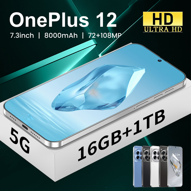 Global Version One-plus12 13 Original Smart Phones 16G+1TB Android16 Smartphone Unlocked Game Mobile