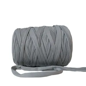 100% polyester 2.5CM width crochet spaghetti rope knitting yarn t shirt yarn for hand knitting