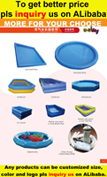 Piscine gonflable en PVC bleu foncé personnalisée de 15m jeu de ballon de marche aquatique extérieur pour enfants et adultes piscine hors sol