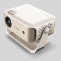 [Entrée TYPE-C] WOWOTO BL16 Mini projecteur vidéo LED 4K prêt à l'emploi, 160 ANSI lumens, correction trapézoïdale automatique, support, home cinéma, zoom