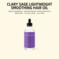Minyak Perawatan Rambut Natural Clary Sage, Memperbaiki & Menutrisi Rambut Kering & Rusak, Aromaterapi Perawatan Rambut 100ml, Pasokan Grosir