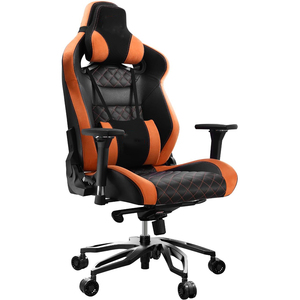 Silla de ordenador grande y <span class=keywords><strong>gorda</strong></span> Cougars al por mayor, silla ergonómica naranja personalizada para jugar, silla de cuero de estilo ejecutivo para jugadores - Product Image 2
