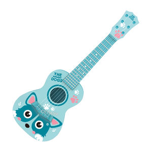 Guitarra <span class=keywords><strong>de</strong></span> simulación <span class=keywords><strong>de</strong></span> seis cuerdas, ukelele <span class=keywords><strong>de</strong></span> violín para niños principiantes, campanilla pequeña para niños - Product Image 4