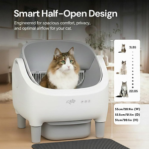 Bac <span class=keywords><strong>à</strong></span> litière autonettoyant pour chat 15L grande capacité, poubelle de 14 jours sans nettoyage, durable, faible entretien, toilette pour chat avec boîte de parfum - Product Image 5