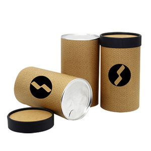 Lata de Papel Compuesto Hermética, Portátil, Impermeable, de Alta Gama, Papel Kraft, Soporte OEM/ODM, Color Personalizado, Alta Calidad - Product Image 2