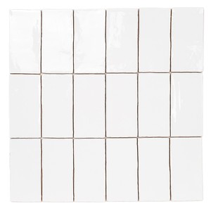 Piastrella Bianca Brent 7,5 X 15 Cm, Spessore 9 Mm, Finitura Lucida, Bordi Irregolari - Product Image 2