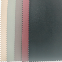 Tissu en cuir PU 100% ultra-doux à texture veloutée, style chinois, avec support tricoté, 310 GSM, pour vêtements
