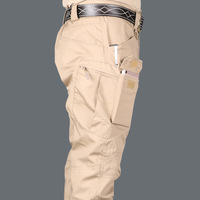 Pantalon cargo tactique camouflage printemps/automne unisexe multi-poches durable style militaire long pantalon d'extérieur en stock