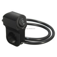 Saklar Lampu Kabut 12v ON OFF 3 Kabel untuk Stang Sepeda Motor Listrik, Saklar Lampu Depan untuk Suku Cadang Sepeda Listrik Lainnya