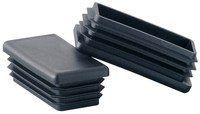 Bouchon de tube rond ou carré en plastique de 16 mm, 19 mm, 25 mm, 38,1 mm