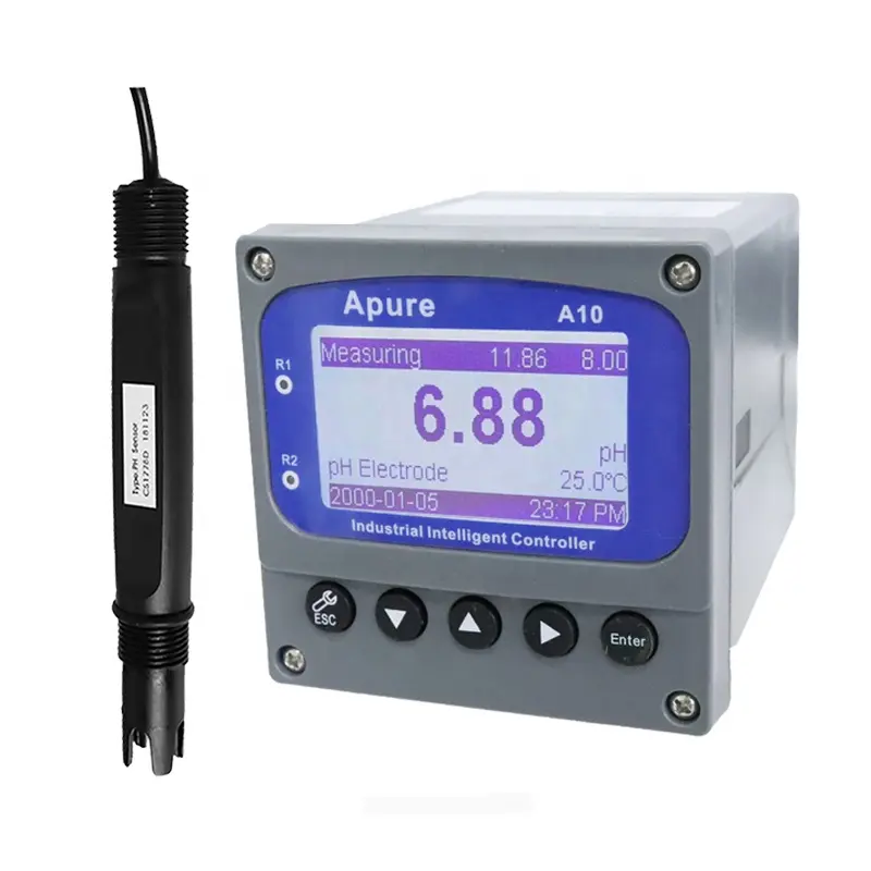 جهاز مراقبة جودة المياه السائل لاختبار pH, جهاز رقمي لقياس درجة الحموضة/ORP مع الإخراج الرقمي