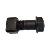 Vis de fixation de plaques de chenilles SSXR pour engins de construction M20x1.5x57mm, pour train de roulement d'excavatrice, zinguées, en acier 40Cr, grade 10.9