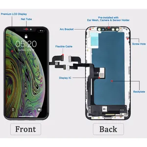 MF טלפון נייד באיכות גבוהה lcd החלפת מסך עבור iphone XS מקסימום lcd מסך עבור iphone X XR XS מקסימום 11 תצוגת lcd pantalla