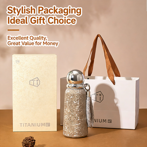 Taza de Café Kingze Premium de Titanio Puro de 360 ml, Doble Pared, Aislada al Vacío, Antibacteriana, Antiderrames, con Asa Tejida - Product Image 3