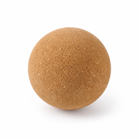 Ballon de massage rond en liège - Haute densité, écologique, à grain fin, pour points de pression, entraînement de mobilité, fournisseur OEM ODM