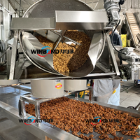 Machine de caramélisation de noix d'amandes d'arachide commerciale à haute efficacité Machines de traitement de noix de noix