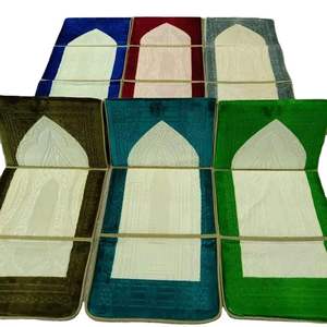 Tappetino di preghiera per la preghiera musulmana tappeto islamico pieghevole musulmano tappeto Sajjadah per la preghiera - Product Image 2