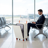 Mixi Luxe Dernière Conception Valise Trolley à Roues Silencieuses Ensemble de Bagages de Voyage d'Affaires Valise Multi-Fonctionnelle