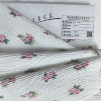 Nouveau Tissu Tricoté Floral Très Élastique, 100% Fibre de Polyester, 350 GSM, Antistatique, pour Vêtements, Accessoires et Textiles