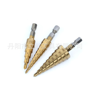 Mr <b>Drill</b> Metric <b>Step</b> <b>Drill</b> Bit 3-12/4-12/4-20mm TiCN Hex Shank For Nonferrous Metals - Product Image 4