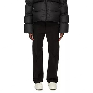 Jeans Negros Personalizados para Hombre, Pantalones Vaqueros Vintage de Algodón Lavado de Alta Calidad, Pantalones Casuales de Corte Recto - Product Image 5