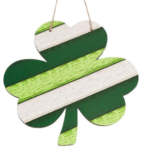 Three Leaf Rustic <b>Wooden</b> Art <b>Sign</b> Wall Decoration Hanging Decoration <b>for</b> Front Door and Wall <b>Home</b> Decor St. Patrick's Day - Product Image 1