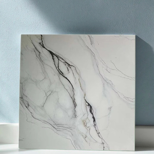 Gạch Đá Cẩm Thạch Trắng Tuyết 60x60cm gạch sứ cao cấp cho sàn/tường chống trầy xước ngoài trời cho thương mại - Product Image 1