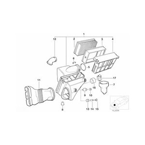 Filtre à air du moteur de voiture 13721730449 13721730946 pour X6 E46 F30 520d 328 <span class=keywords><strong>E39</strong></span> E85 318i 323i 328i - Product Image 3