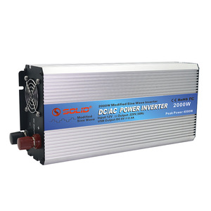 Onde sinusoïdale modifiée à haute fréquence 2000W <span class=keywords><strong>convertisseur</strong></span> onduleur de puissance <span class=keywords><strong>12v</strong></span> 24v 48vdc à 110V 220vac <span class=keywords><strong>230V</strong></span> 2KW Onduleur Prix - Product Image 2