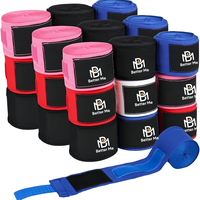 Bandages de boxe BM respirants unisexes personnalisables en coton élastique pour la protection en MMA, le kickboxing et le Muay Thai, fabriqués en Chine