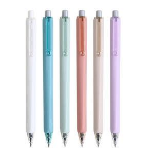 快干0.5高外观等级简单签名蓝色墨水刷笔塑料材料中性压头黑色测试笔 - Product Image 5