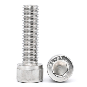 50pcs/Bag 316 Stainless Steel Hexagon <b>Socket</b> Cap Screws M2-M6 DIN912 Metric System Hexagon Bolts & Screws - Product Image 1