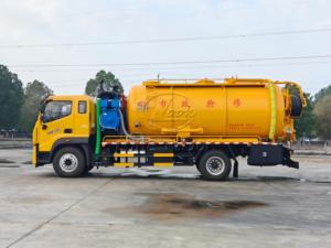 FOTON 4x2 <b>Sludge</b> Removal Truck 15CBM Euro 3/Euro 5 LHD & RHD Optional Dual High Pressure Jet & Vacuum Suction Sanitation Truck - Product Image 4