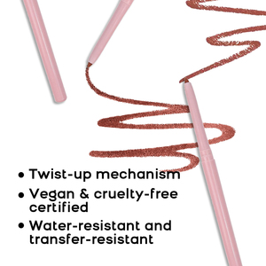 Set de Labiales 3 en 1 de Alta Pigmentación en Empaque Rosa, Marca Privada, Vegano, Brillo Labial, Delineador de Labios en Barra Retráctil - Product Image 5