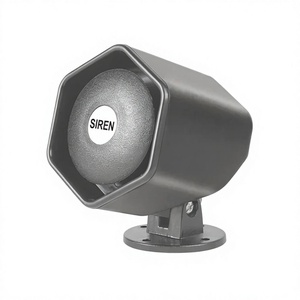 ไซเรนเพียโซ HEX118 อลูมิเนียมอัลลอย สีดำ 12V/24V 100W 400-4000Hz - Product Image 1