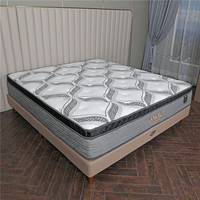 Matelas de lit à ressorts en mousse à mémoire de forme de luxe pour hôtel Alibaba, taille King