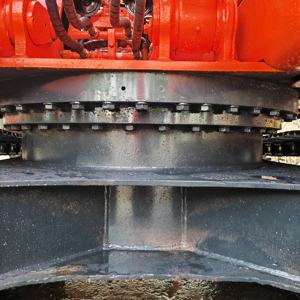 Excavadora de cadenas DOOSAN DX140LC usada de 14 toneladas en buen estado con martillo hidráulico, motor, bomba de engranajes y certificación CE - Product Image 3