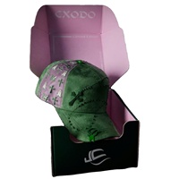 Gorras Exodo Estilo Nuevo G5, Gorras de Calidad con Bordado Personalizado, Logotipo de Diamantes de Imitación, Gorra de 5 Paneles con Forro de Satén, Gorra de Béisbol de Moda para Verano