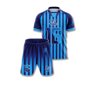 Uniformes de Fútbol Unisex Fabricados en Fábrica, Estampados, Manga Corta, Cuello en V, 100% Poliéster, Anti-UV, Secado Rápido, Ropa Deportiva - Product Image 2