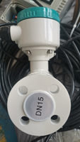 Débitmètre électromagnétique à bride de 20 m de long avec câble vert, télécommande, type split, sortie 4-20 mA RS485 pour l'eau