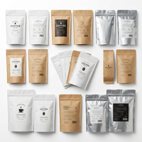 Sacs en Mylar personnalisés, étanches aux odeurs, pour l'emballage alimentaire, sacs imprimés, pochettes en Mylar plastique sur mesure, sacs à café