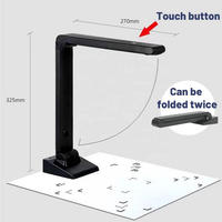 Scanner de documents portable pliable à LED haute vitesse A3/A4 avec interface USB2.0/VGA/HDMI, caméra de présentation visuelle 16MP pour l'enseignement